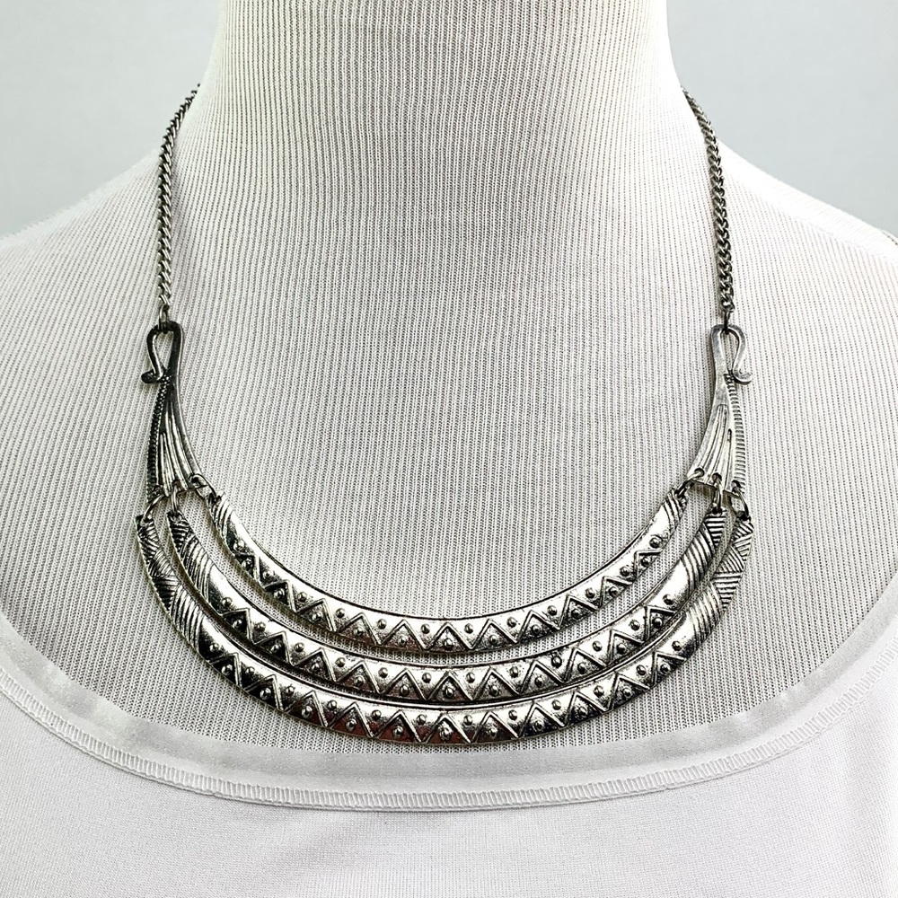 Zad Hammered Layered Necklace